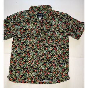 Dragon Ball Z Shirt‎ Mens Medium Hawaiian Shenron Snake Dragon Short Sleeve Camp